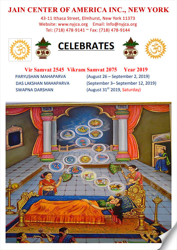 JCA NY 2019 Paryushan & Das Lakshana Maha Parv - Newsletter